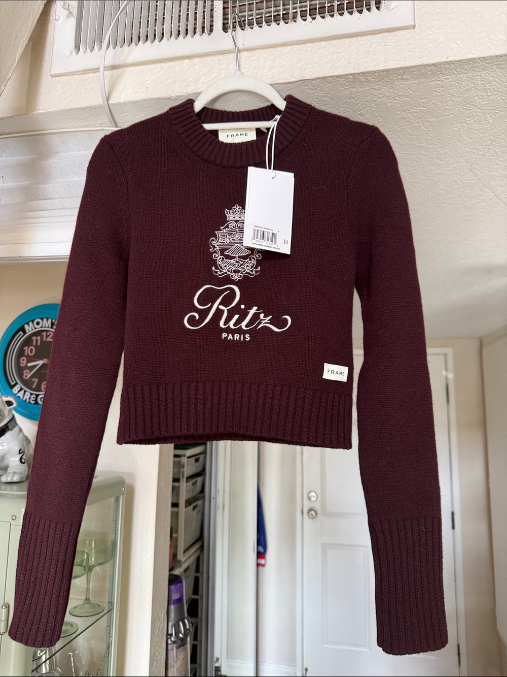 Frame Denim Ritz Paris Cashmere Sweater -  Bordeaux